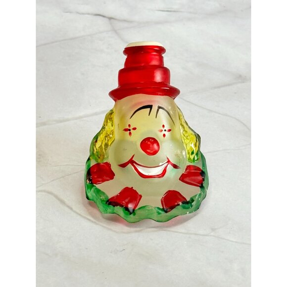 Vintage Clown Head Glass Light Cover Holiday Decor By Old World Christmas - Picture 2 of 5
